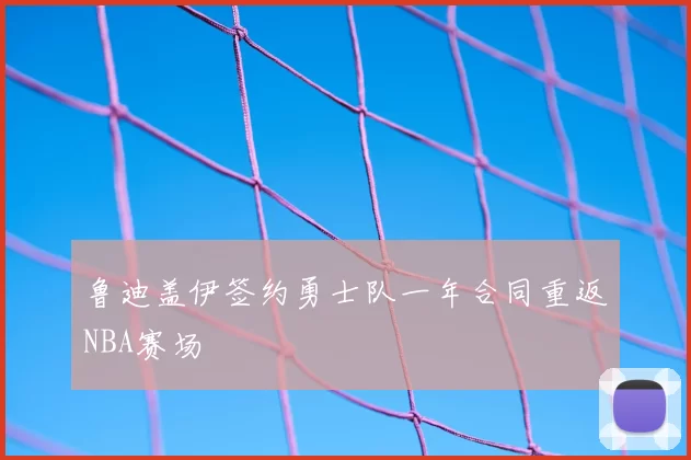 鲁迪盖伊签约勇士队一年合同重返NBA赛场
